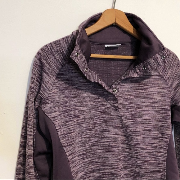 Columbia Purple Space Dyed Women’s Optic Got It II Pullover Size Medium - Picture 3 of 12